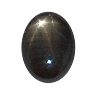 Black Oval Star Sapphire - 7mm x 5mm