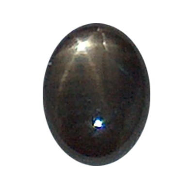 Black Oval Star Sapphire - 7mm x 5mm