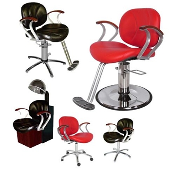 Belize Hydraulic Styling Chair w. Slim Star Base