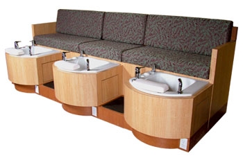 Triple Pedicure Unit
