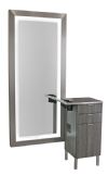 Zada Stainless Styling Vanity w/ Legs