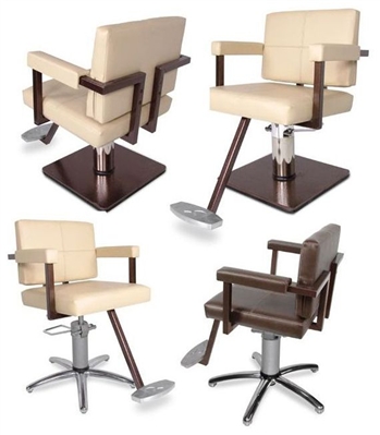 Quarta Hydraulic Styling Chair with Slim-Star Base