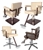 Quarta Hydraulic Styling Chair with 20-20 Square Base