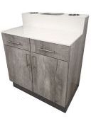 La Carte Barber Anchor Cabinet w/Drawers