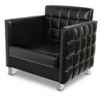 Nouveau Reception Area Chair with steel legs