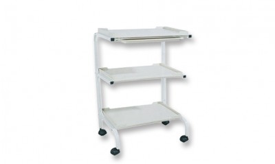 3-Shelf Trolley w/ Plastic Shelves