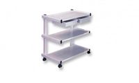 3-Shelf Metal Trolley w/ Drawers