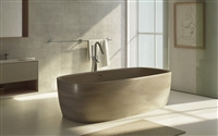 Aquatica Coletta Sandstone Freestanding Solid Surface Bathtub