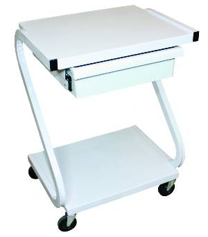 2 Shelf Cart with Drawer