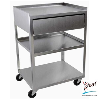 Stainless Steel Cart with Drawer