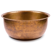 Hammered Copper Pedicure Bowl