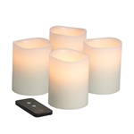 Hollowick Flameless Lighting Real Wax Candles with Timer and Remote