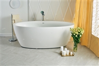 Aquatica Sensuality White Freestanding Solid Surface Tub