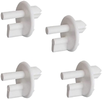 241993001, AP4393090, PS2358879 Pack Of 4 Crisper Cover Supports For Frigidaire Refrigerator (Fits Models: FRS, PLH, GLH, GLR, PHS And More)