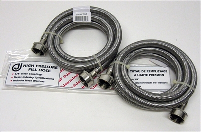 3806FFSS-2 Washer Washing Machine 6' Set Stainless Steel Inlet Fill Hoses