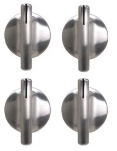 74007918-4, WP74007918-4 Chrome Knob fits Whirlpool Oven/Range 4 lot