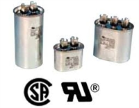 CR7.5X370: Packard 370 Volt Oval Run Capacitor 7.5 MFD FOR CENTRAL AIR CONDITIONER