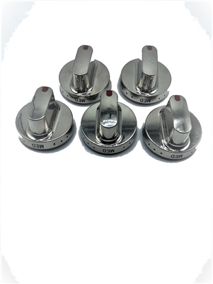 DG64-00472A, AP5949480, PS10058981 Lot Of 5 Burner Knobs For Samsung Range (Fits Models:  796, DLE, DLG And More)