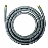 Stainless Steel Icemaker Supply Line, 12 Foot