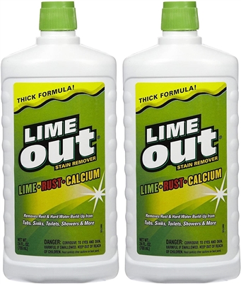 Lime Out Lime, Rust & Calcium Stain Remover, 24 oz-2 pk