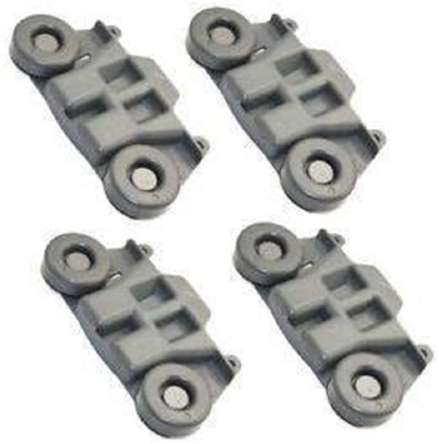 W10195416, AP5983730, PS11722152 4 Pack Lower Dish Rack Rollers For Whirlpool Dishwasher (Fits Models: 7WD, ADB, BLB, JDB, KUD And More)