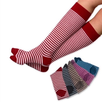 CLOSEOUT COLORS: CRK293 Alpaca Stripe Knee Sock