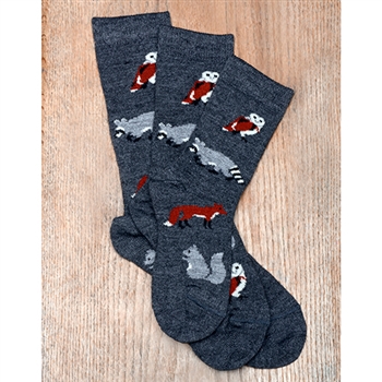 CLEARANCE! KK554 Kids Woodland Critter Sock