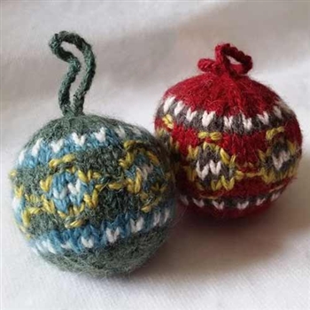 CLEARANCE! RF580 Heritage Knits Fair Isle Ball Ornament