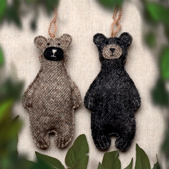 CLEARANCE: RF587 Felt Bear Ornament