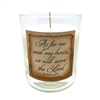 GLIMMER OF HOPE Scripture Candle "As for me and my house" - BibliothÃ¨que