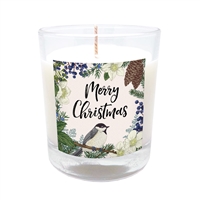 GLIMMER OF HOPE Scripture Candle "Merry Christmas" - Cedar & Balsam