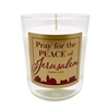 GLIMMER OF HOPE Scripture Candle "Peace of Jerusalem" - Frankincense & Myrrh