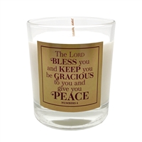GLIMMER OF HOPE Scripture Candle "The Blessing" - Pomegranate