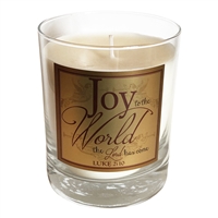 ABBA Frasier Fir "Joy to the World" Scripture Candle