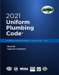 2021 Uniform Plumbing Code Soft Cover w/Tabs