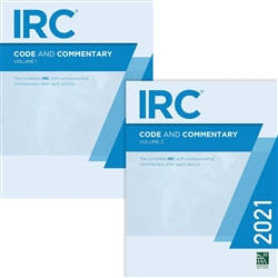 2021 IRC Code and Commentary Combo, Volumes 1 & 2