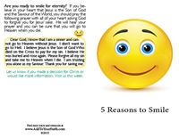 5 Reasons to Smile - Blank Tracts - 100 pack