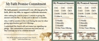 Faith Promise Commitment Card - 100 count