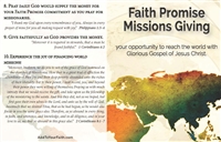 Faith Promise Missions Bulletin Insert - 100 count