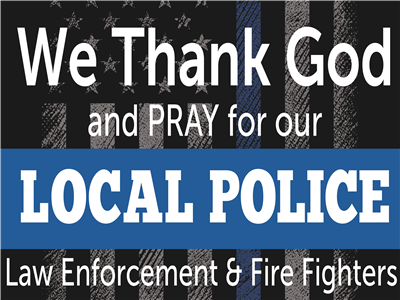 Support Local Police Yard Sign