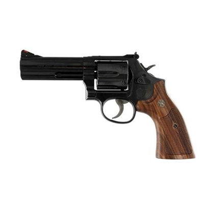 S+W 586 Polished Blue Wood Grps New .357MAG 150909 SALE!