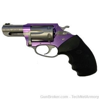 Charter Lavender SS .38SPEC Revolver 6 Round Fiber Optic 53640 EZ PAY $39