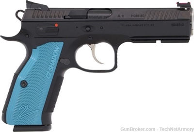 CZ Shadow 2 Blue Custom Shop ACCU Bushing 4.89" 17+1 91044 EZ PAY $201