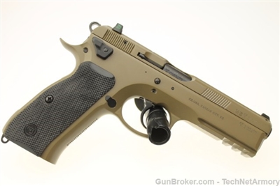 CZ SP-01 Tactical 9mm 91263 LTD ED FDE Tritium NS