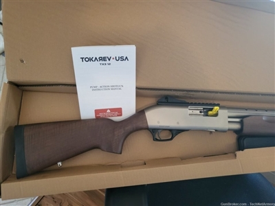 SDS TokarevTX3 12GA. 5+1 Nickel/Walnut Ghost Ring Fiber Optic TX312HDM EZ PAY $22 SALE!