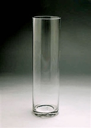 Glass Cylinder Vase, 18" x 5"