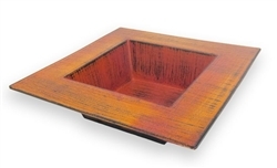 Rustic Centerpiece Dish, Orange/Rust