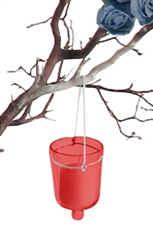 Hanging Votive Candle Holders, Red