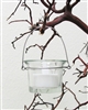 Hanging Votive Candle Holders, Flare Style, Clear