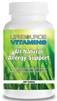 Allergy Support - NEW VALUE SIZE 180 Tablets - All Natural